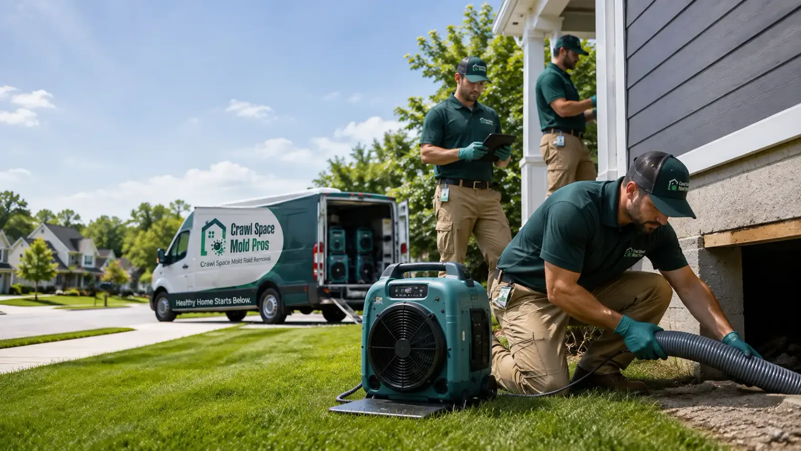 Crawl Space Mold Removal in Hanover, KS